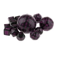 thumbnail image 4 of Xingzhi 15Pieces Acrylic Multi Side Numeral Dice for Role Play Board Game Purple, 4 of 5