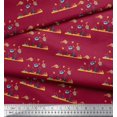 thumbnail image 2 of Soimoi Velvet Fabric Coral & Fish Ocean Printed Fabric 1 Yard 58 Inch Wide, 2 of 3