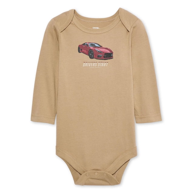 George Baby Boys' Long-Sleeve Graphic Bodysuit