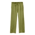 thumbnail image 1 of Plebaso Pantalon Grand pour Femmes avec Cordon de Serrage, Pantalon Décontracté Uni, Léger pour l'Été, Plage, avec Poches, 1 of 2