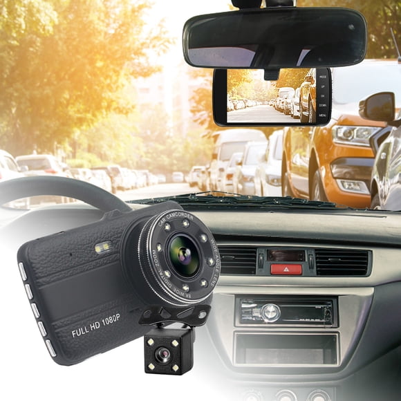 Dash Camera for Cars 1080P Front Rear Lens, Wide Angle Car Recorder with Night Vision, Motion Detection, Loop Recording, Emergency Video Lock, Parking Monitoring, WiFi App Control for Vehicles
