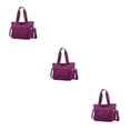 thumbnail image 2 of kurtrusly 1/2/3 Sac Fourre-Tout Durable pour Femmes - Anti-Rayures et Résistant à l'Usure Pratique Violet 3 Pcs, 2 of 6