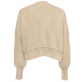 thumbnail image 5 of CEHVOM Women's Fashion Round Neck Solid Color Loose Fitting Pullover Sweater Clearance, 5 of 5