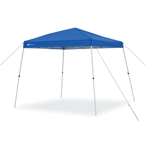 Refurbished Ozark Trail Slant Leg Instant Canopy, 64 Sq Ft, Blue - Water Resistant