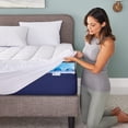 thumbnail image 2 of Sleep Innovations 3 + 1 Gel Swirl Convolute Mattress Topper, California King, 2 of 2