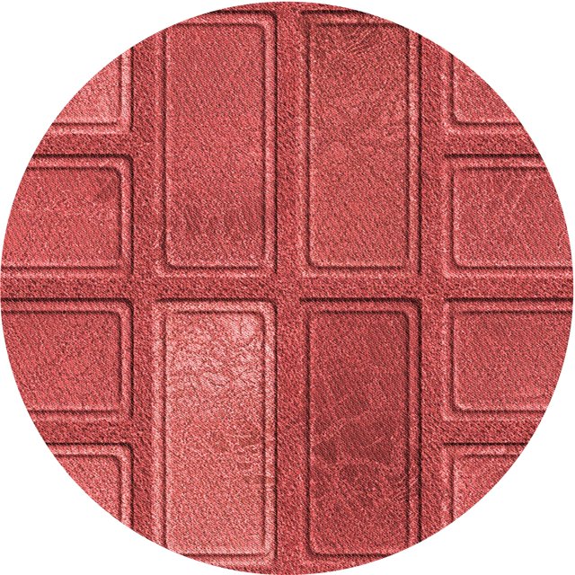 Ahgly Company Tapis Rond Lavable en Machine Intérieur Transitionnel Rouge, 5 Pieds Rond