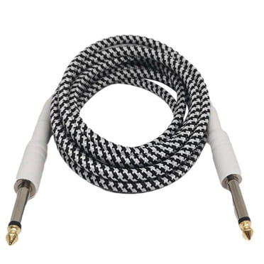 pitrice Câble de Guitare 6,35 mm Réduction du Bruit pour Instruments de Musique à Basses Profondes 3 Mètres
