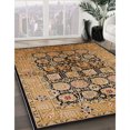 thumbnail image 2 of Ahgly Company Indoor Rectangle Mid-Century Modern Red Brown Oriental Area Rugs, 2' x 4', 2 of 6