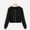 Black, variant on LSLJS Women Hooded Solid Long Sleeve Zipper Shirt Pocket Sweatshirt Casual Tops Women's Sweatshirt, Womens Zip Up Hoodies ( Black, L )