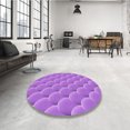 thumbnail image 4 of Ahgly Tapis d'Intérieur Lavable en Machine Carré Transitionnel Heliotrope Violet, 8 Pieds Carré, 4 of 7