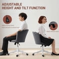 thumbnail image 4 of HOMCOM Office Chair, Swivel Desk Chair with Adjustable Height, Backrest, 4 of 10