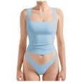 thumbnail image 1 of Lixiuxyad Basic Tank Tops Women Sexy Square Neck Tank Top Summer Going Out Basic Shirt, 1 of 4