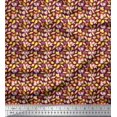 thumbnail image 1 of Soimoi Polyester Crepe Fabric Croissant & Baguette Food Decor Fabric Printed Yard 42 Inch Wide, 1 of 3
