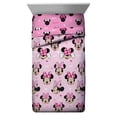 thumbnail image 2 of Disney Minnie Mouse Cœurs et Amour Ensemble de Lit 5 Pcs Format Double - Comprend une Couette Réversible et un Ensemble de Draps - Microfibre Super Douce Résistante à la Décoloration - (Produit Officiel Disney), 2 of 5