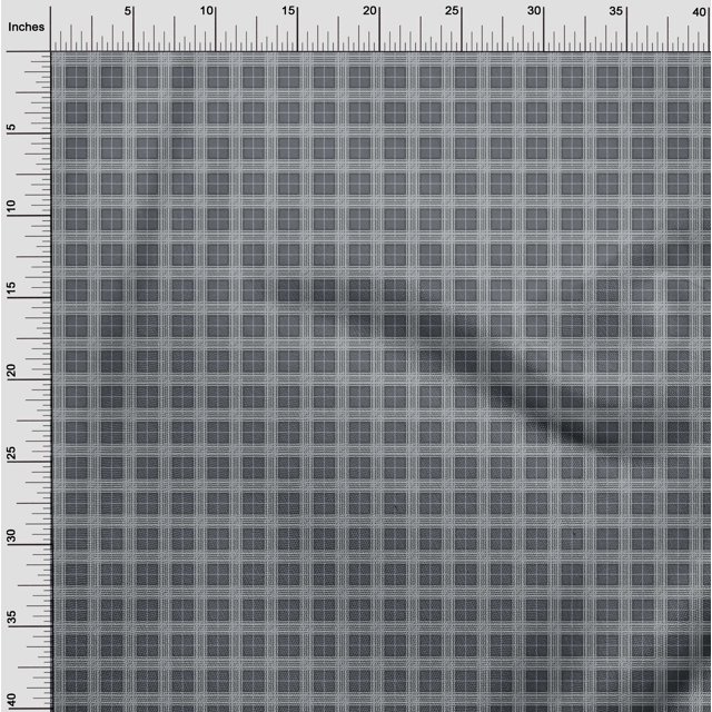 oneOone Cotton Silk Fabric Tartan Check Print Fabric BTY 42 Inch Wide