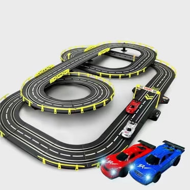 Electric Car Racing Children's Toy Racing Track Set Includes 2 Hand Controllers And 2