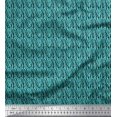 thumbnail image 1 of Soimoi Blue Velvet Fabric Wild Animal Skin Small Print Fabric by Yard 58 Inch Wide, 1 of 3