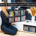 thumbnail image 4 of Made Easy Kit DVD Storage Case - Clear PVC Organizer With Triple-Stitched Handles, Dividers - Stackable, Space-Saving, Fits 40 DVDs - Containers For Movie Discs, Video Games, VHS Tapes, 4 of 4