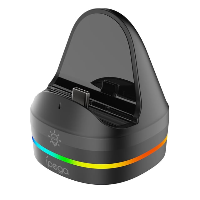 Portable Charging Dock for Nintendo Switch 2 Console, Single Compact Charging Station with Dynamic RGB Lighting, Fast Charging Stand Gaming Accessories