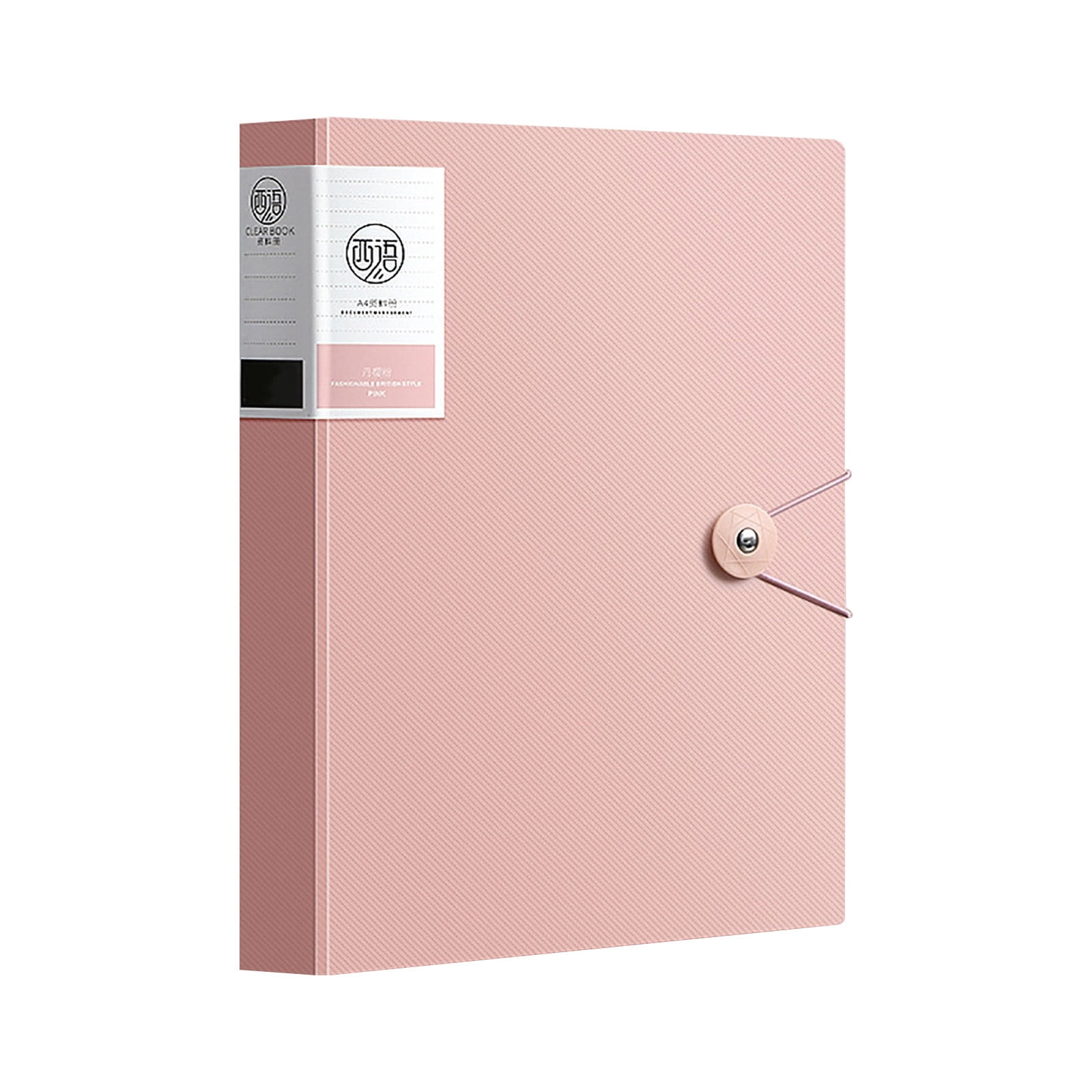 Rbaofujie Storage Containers 30 Page A4 Data Book, Music Score Folder, Certificate Collection Book, Test Paper Storage Book, Transparent Insert Folder Plastic File Folder