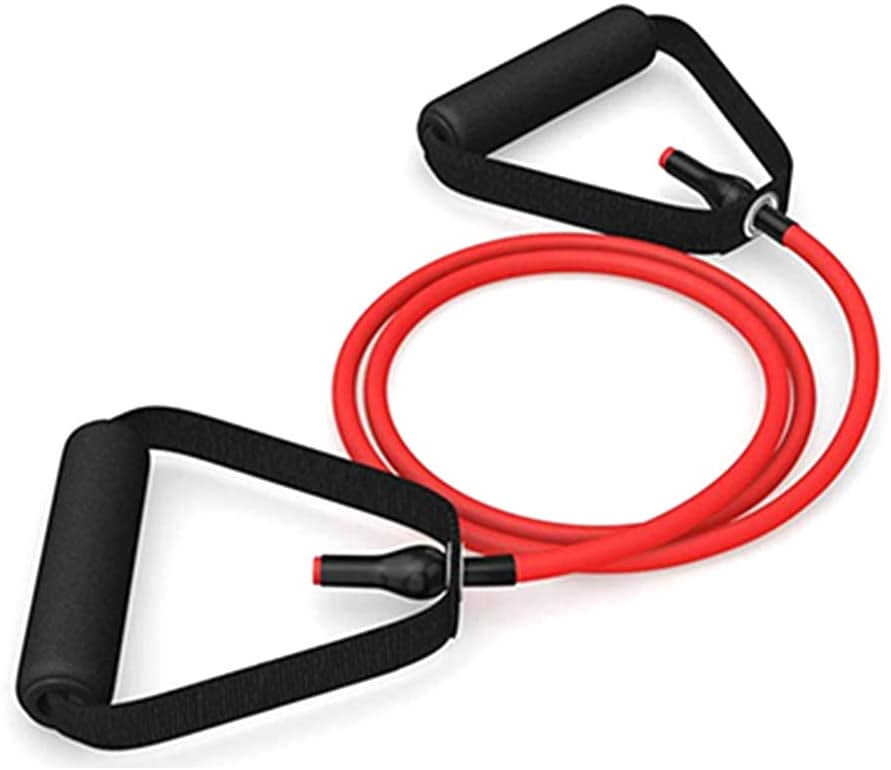 Fitness Resistance Bands, Gym Sport Band Workout Elastic Bands Expander Pull Rope Tubes Exercise Device For Home Yoga Pilates Red