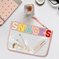 thumbnail image 4 of Snack Storage Bag | Transparent Zipper Pouch Waterproof Handheld Makeup Bag Portable Toiletry Organizer for Travel Cosmetics Snacks Toiletries Storage, 4 of 7