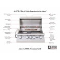 thumbnail image 4 of Lion Premium Grills 32-Inch Natural Gas Grill L75000 with Lion Door and Drawer Combo with Towel Rack and Lion Refrigerator Package Deal with 5 in 1 BBQ Tool Set, 4 of 4