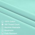 thumbnail image 3 of PiccoCasa Body Pillowcase 300 Thread Count Egyptian Cotton Pillowcase Queen Cyan, 3 of 10