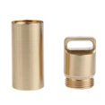 thumbnail image 3 of S SERENABLE Sturdy Brass Storage Bottle Waterproof Size Container Pill Box Survival Large, 3 of 9