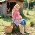thumbnail image 4 of Egg Collecting Chicken Print Gardening Apron Durable Polyester Farm Harvesting Poultry Care With Multiple Pockets Design, 4 of 4