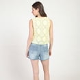 thumbnail image 2 of Bloom Girl, Lace Cutout Button Front Tank, Sizes XS-XL, 2 of 4