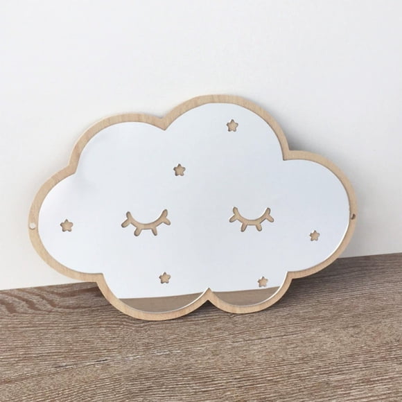 Chmadoxn Home Decor, Room Decor, Wall Decor Acrylic Mirror Wall Sticker Hanging Wall Mirror Wooden Baseboard Mirror Cute Modeling Mirror Acrylic Wall Mirror