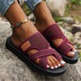 thumbnail image 1 of Sandals For Women Orthopedic Slippers Open Toe Orthotic Slides With Plantar Fasciitis Arch Support Clearance Sale, 1 of 6