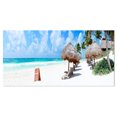 thumbnail image 2 of Caribbean Coast in Tulum Mexico - Modern Seascape Canvas Artwork, 2 of 3