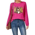 thumbnail image 2 of SNKSDGM Hauts à Manches Longues pour Femmes Chic Décontracté Printemps 2026 T-Shirt de Noël pour Femme T-Shirt à Imprimé Lettres de Noël T-Shirt Graphique Arbre de Noël Col Rond Haut à Manches Longues m, 2 of 6