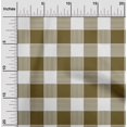 thumbnail image 1 of oneOone Polyester Lycra Dark Olive Green Fabric Gingham Check Sewing Craft Projects Fabric Prints By Yard 56 Inches Wide, 1 of 4