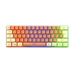 Bdday Clavier mécanique filaire Compact PC Clavier mécanique de jeu Clacher 61 Clés pour ordinateur / ordinateur portable