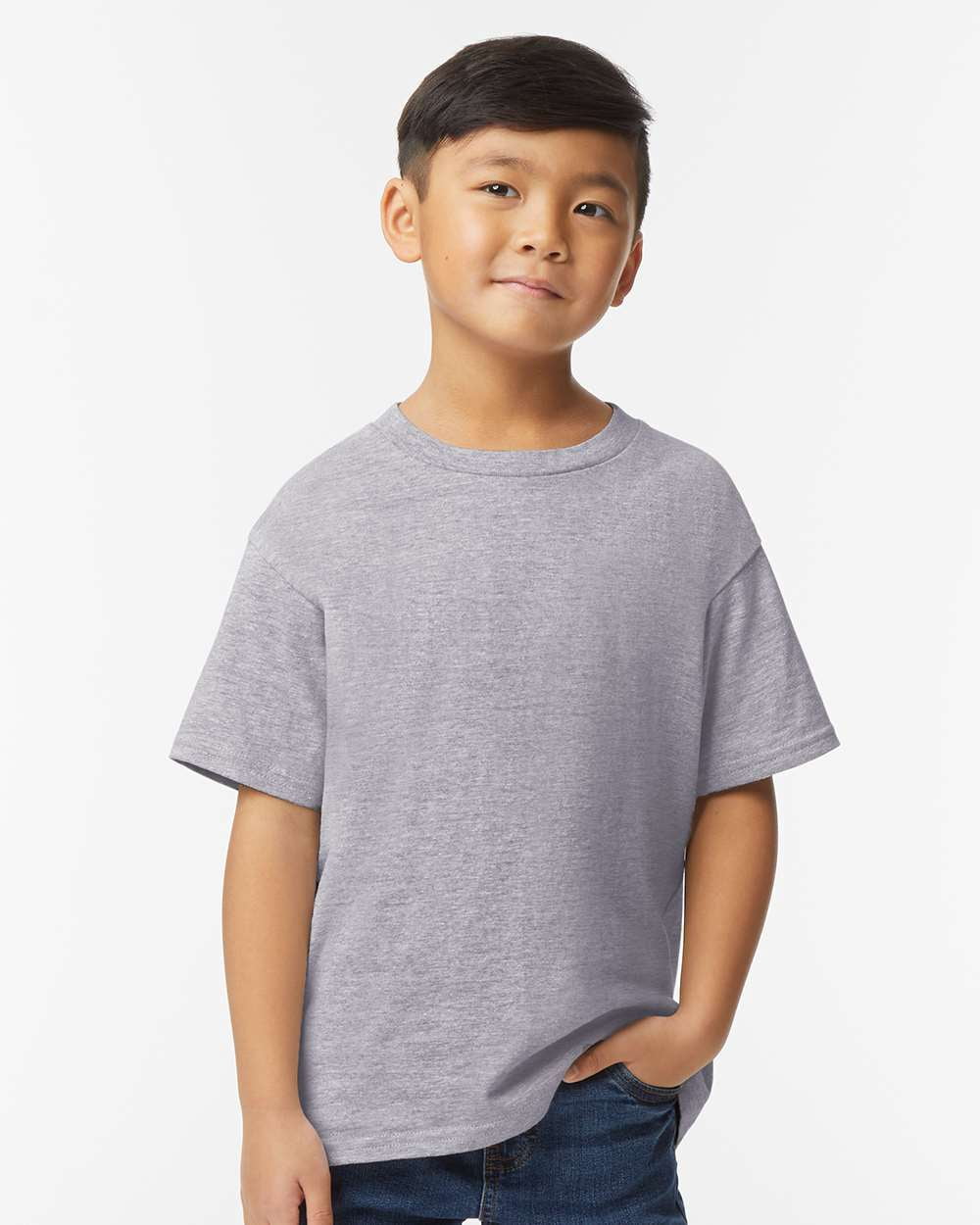 Gildan - T-Shirt Mi-Poids pour Jeunes Softstyle
