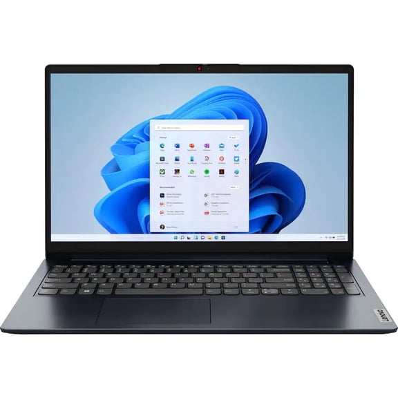 Remis à Neuf (Bon) Lenovo IdeaPad 1 Portable 15,6 Po FHD (AMD AMD Ryzen 3, 4 Go de RAM, SSD 128 Go, Windows 11 Mode S) - Abyss Blue (82VG00R2US)