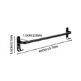 thumbnail image 2 of EGNMCR Black Space Aluminum Towel Rack, Towel Rod, Single Pole Bathroom Upper And Lower Pole, Towel Rack, Towel Rack storage holder shelves, 2 of 2