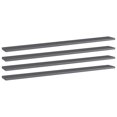 thumbnail image 1 of vidaXL Bookshelf Boards 4 pcs High Gloss Grey 100x10x1.5 cm Engineered Wood, 1 of 4