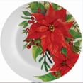 thumbnail image 3 of Gibson Home Magic Poinsettia 16 Piece Dinnerware Set, Fine Ceramic, 3 of 5