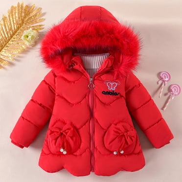 Tranfacy Manteaux d'Automne pour Garçons et Filles, Manteaux à Capuche pour Enfants, Parka à Capuche à Manches Longues de Couleur Unie pour Filles avec Capuche Amovible Imprimée pour l'Automne et l'Hiver 3-8 Ans Chaud