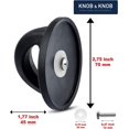 thumbnail image 3 of Universal Pot Lid Knob Compatible with Crockpot Lids, Pan Lid Replacement Handle, Heat Resistant Pot Knob for Glass, Steel Lids, Easy Grip Lid Handle, Kitchen Cookware, 2.75\u201dx1.77\u201d (2Pack), 3 of 6