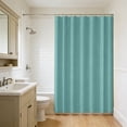 thumbnail image 4 of Todaioua Solid Color Bathroom Shower Curtain 180x180cm Waterproof Polyester Partition Curtain with 12 Hooks for Toilet Bathroom Privacy Thickened Easy Clean Available in Multiple Colors Home Decor, 4 of 7