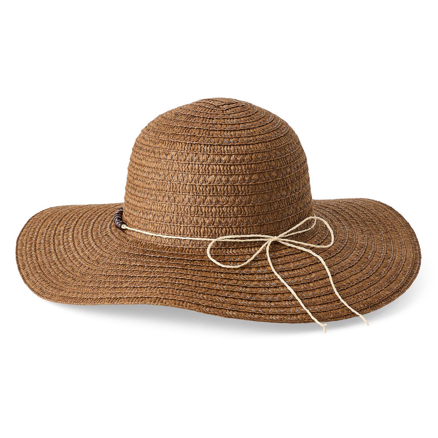 Chapeau souple en paille Time and Tru pour femmes