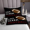 thumbnail image 3 of Erosebridal Rugby Print Coverlet Set King,Ball Gamer Bedding Set,Football Bedroom Decor,Ultra Soft,3 Pieces, 3 of 5