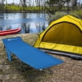 thumbnail image 4 of Goplus Lit de Camping Pliable Grand en Acier Robuste pour Intérieur et Extérieur Bleu, 4 of 10
