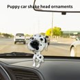 thumbnail image 4 of Resin Bobble Head Car Ornament – Spring-Shaking Dashboard Decor for Cars/Trucks, Multi-Color Self-Cleaning Auto Accessories ,4.3in White, 4 of 8