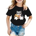 thumbnail image 1 of Girls Ruffle Long Sleeve Shirt Long Sleeve Thermal Shirt Girls 2t Girls Cat Top Kids Long Sleeve Tops Packs Shorts for Girls Size 6 Cat And Tops Girls 2t Long Sleeve Shirts Girls, 1 of 3